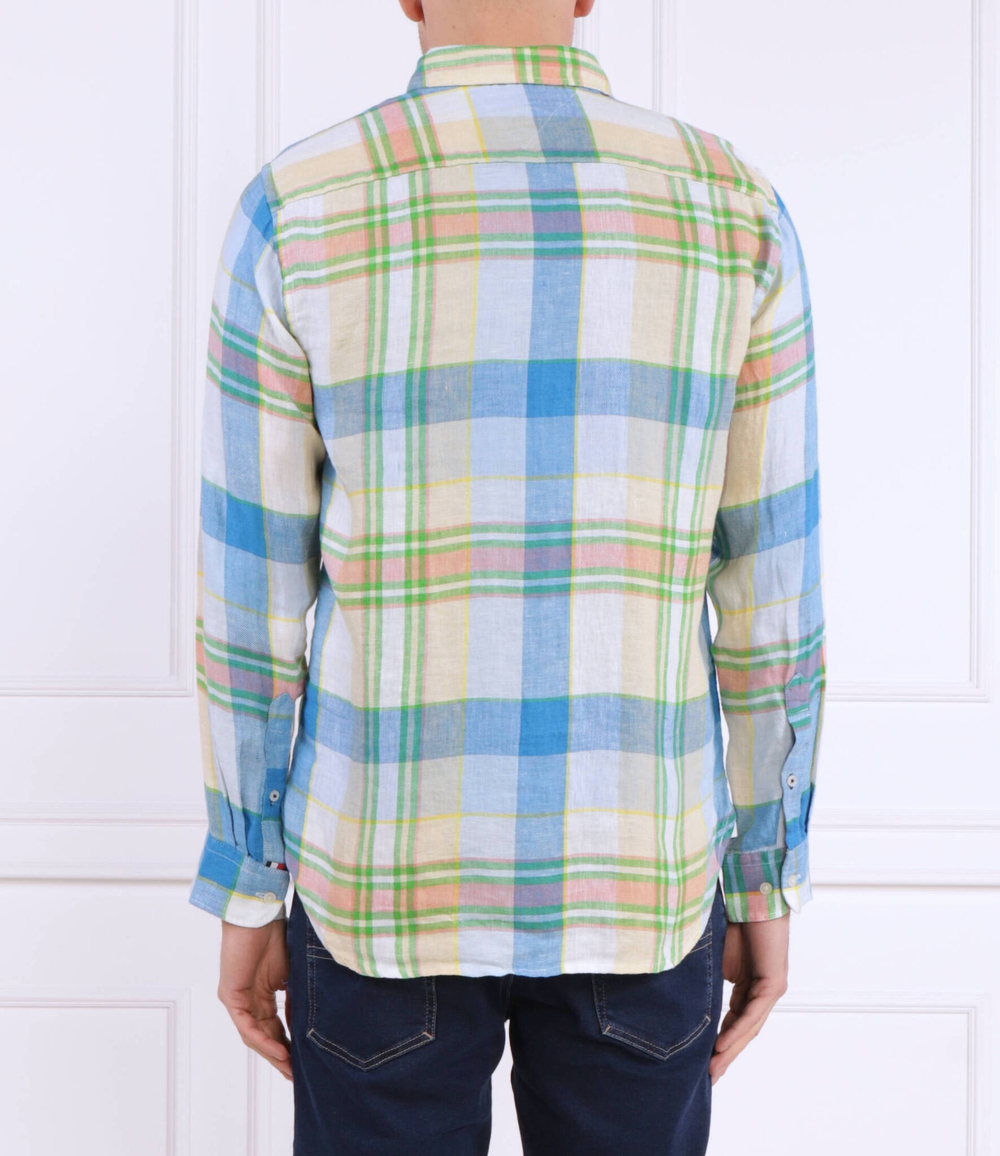 Льняная рубашка Tommy Hilfiger - разноцветная(MW0MW31400)