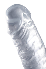 Двусторонний фаллоимитатор Toyfa Basic Double Dildo, 40 см, прозрачный