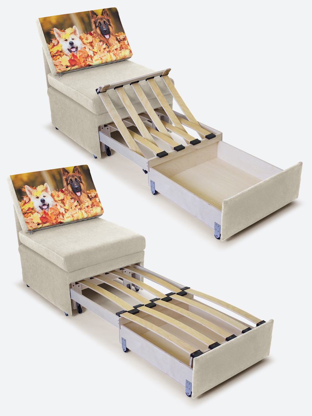 Кресло-кровать "Миник", купон Собаки