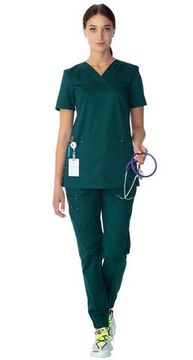 Блуза женская "Гринвуд" LL2129 (зеленый)