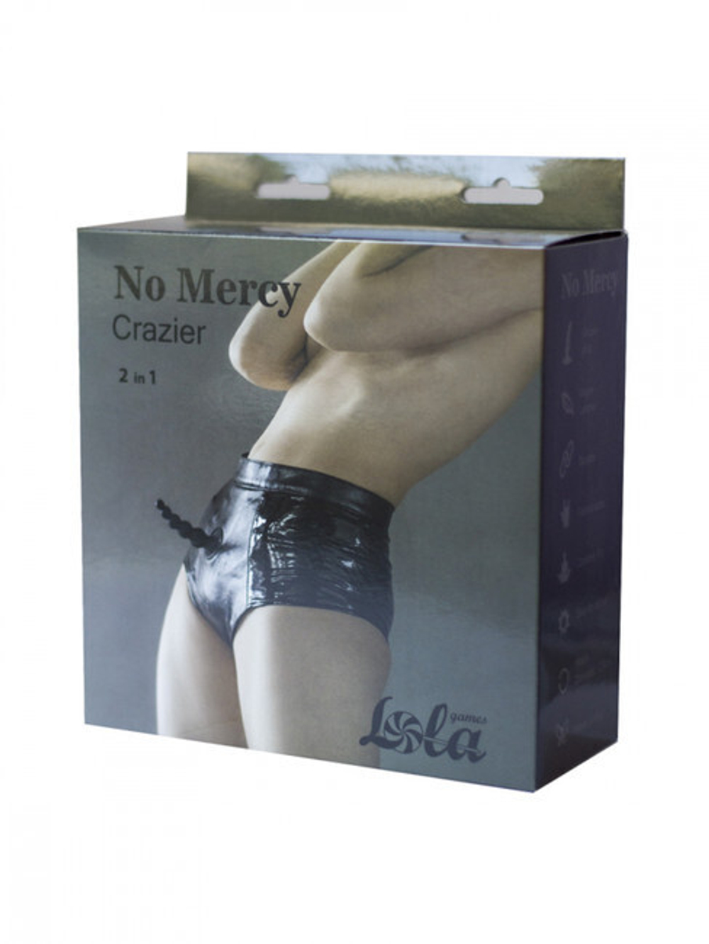 Набор Трусиков с анальной пробкой No Mercy Crazier S/M (Цвет: черный)