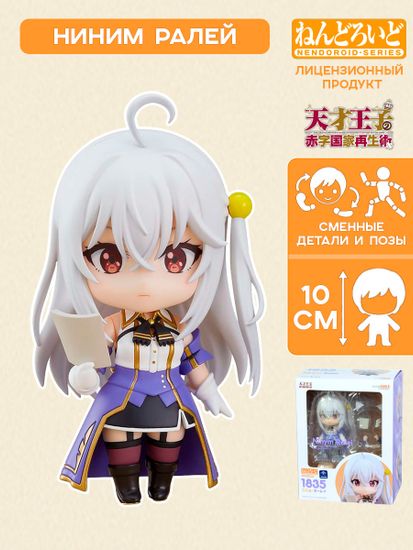 Фигурка Nendoroid The Genius Prince's Guide to Raising a Nation Out of Debt Ninym Ralei 10см / Фигурка Нендороид по мотивам аниме "Руководство гениального принца по вызволению страны из долгов", Ниним Ралей