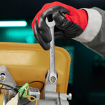 Ключ комбинированный, 10 мм, CrV, матовый хром Stels 15206