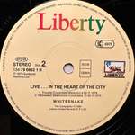 Whitesnake - Live... In The Heart Of The City 2LP (Германия 1980г.)