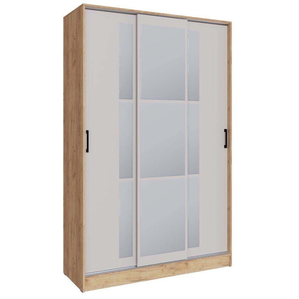 Шкаф-купе Стиль-2 140, Дуб крафт золотой, Кашемир