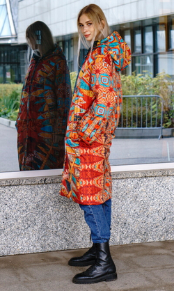 Двустороннее пальто-парка