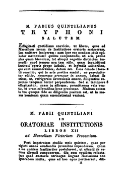 M. Fabii Quintiliani De Institutione Oratoria Libri Duodecim, Curavit G.H. Lünemann (German Edition) | Marcus Fabius Quintilianus