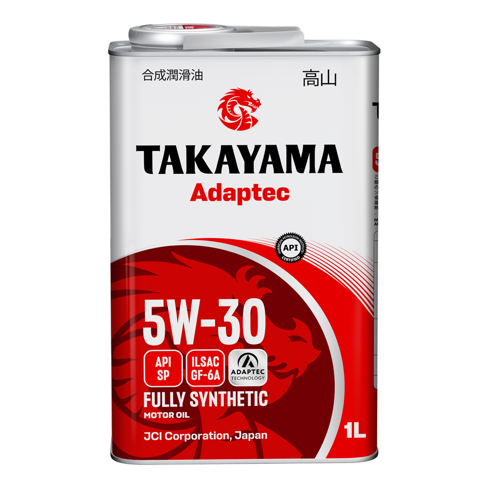 Моторное масло Takayama Adaptec 5W-30, SP/GF-6A, синтетическое, 1 л