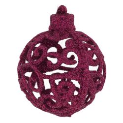 GAEM Набор из 6шт Украшение новогоднее "Шар", D 6 см, L17,5 W6 H11,5 см