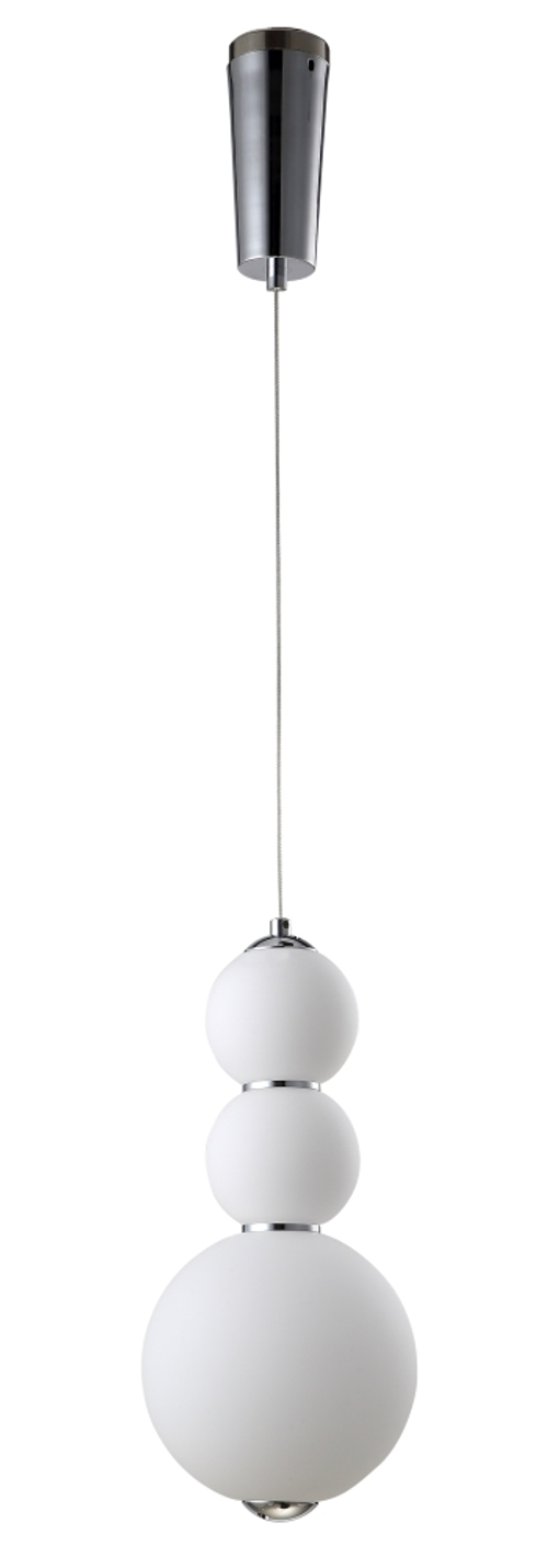 Подвесной светодиодный светильник Crystal Lux DESI SP3 CHROME/WHITE