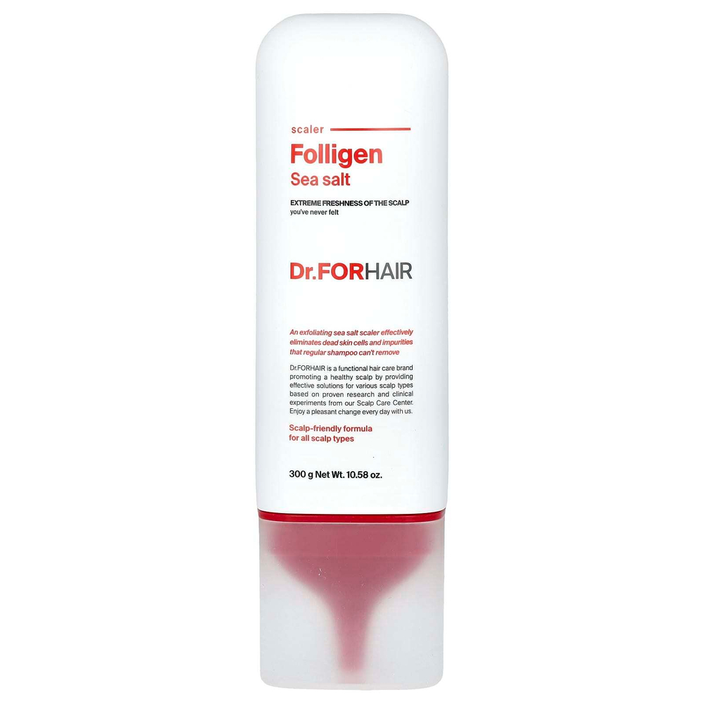 Dr.ForHair, Folligen, Средство для удаления соли с морской солью, 10,58 унций (300 г)