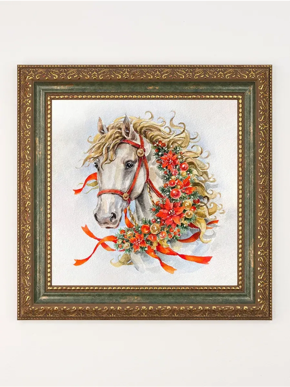 Набор из двух картин "Лошадь - символ 2026 года"