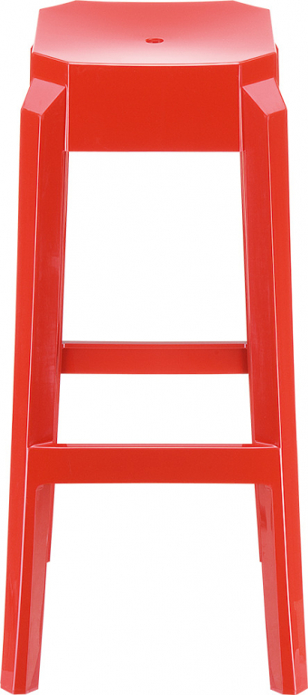 Табурет пластиковый барный Siesta Contract Fox 75, красный