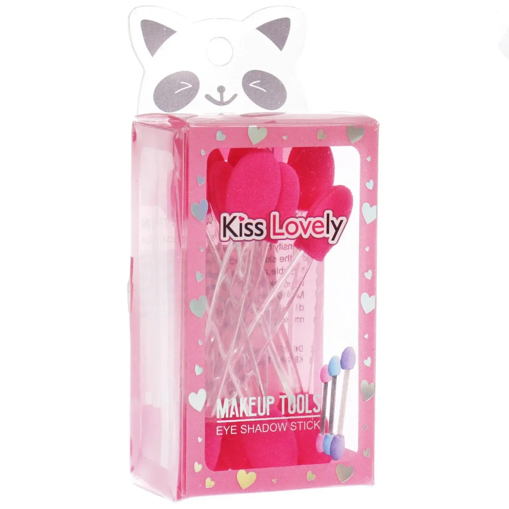 Аппликаторы для макияжа 10шт «KALISTO», цвет фуксия, 6,5*3,7см