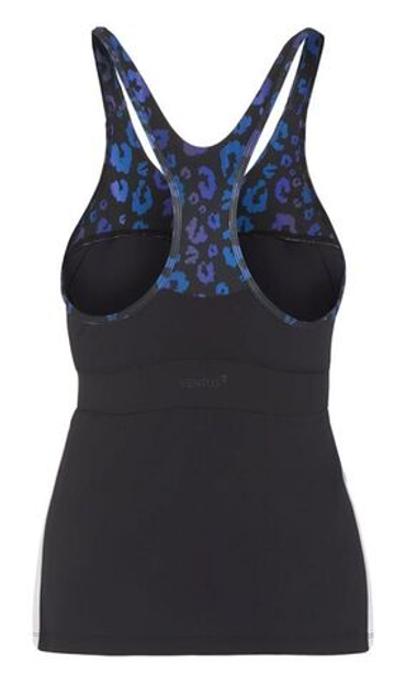 Женский топ теннисный EA7 Women Jersey Tank - черный