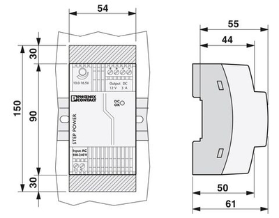 2868570 - STEP-PS/ 1AC/12DC/3 - Источники питания