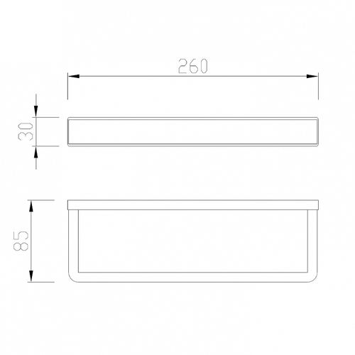 Полотенцедержатель Abber Westen AA1753B Черный матовый