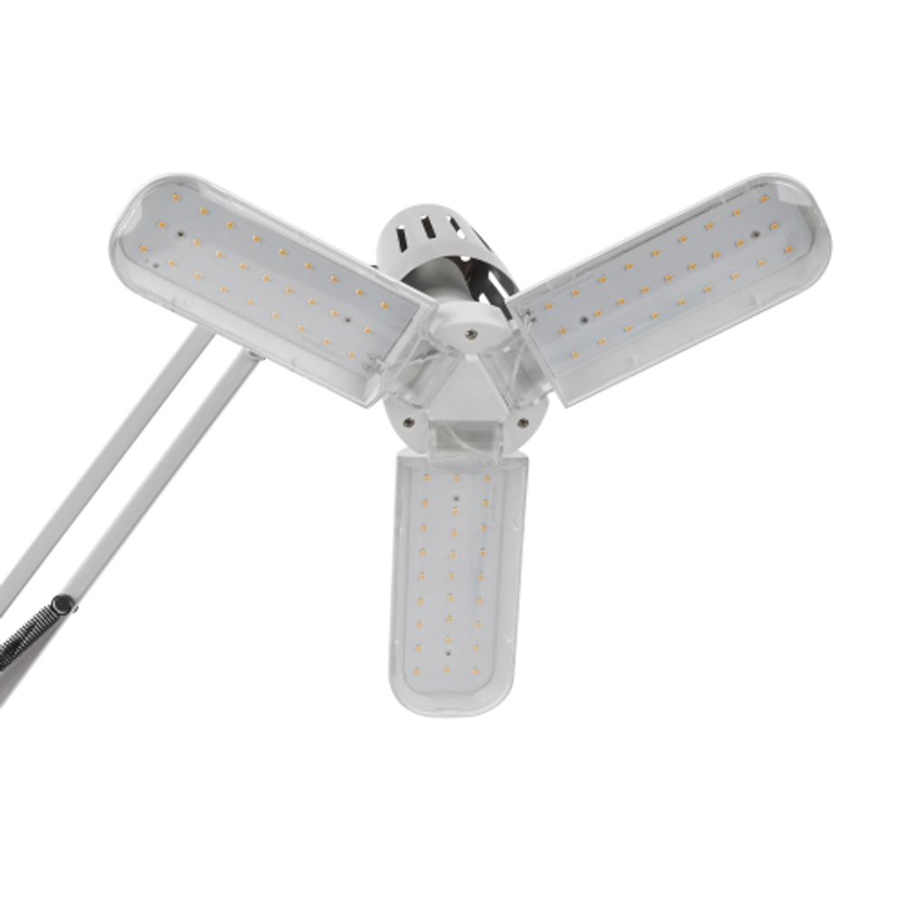 Фитолампа для растений светодиодная ЭРА FITO-24W-Ra90-E27-FOLD 3-х лепестковая полного спектра 24 Вт Е27 | Фитолампы Е27