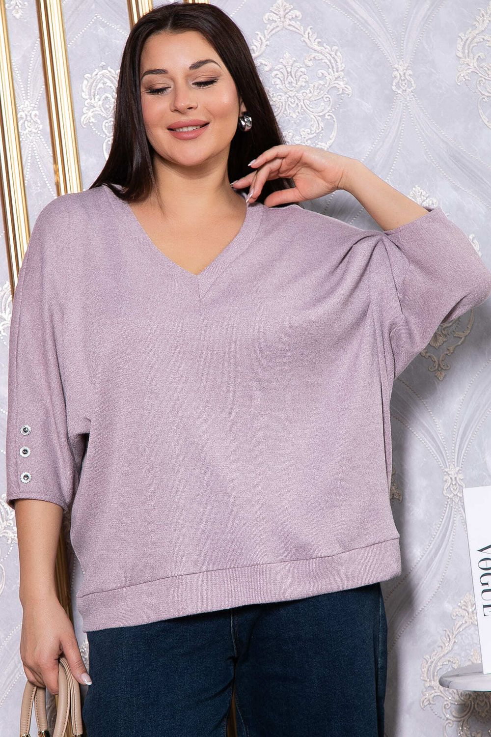 Блуза Вэнсдей (сиреневая) Б14821-4М LT Collection