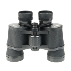 Бинокль Veber Classic БПШЦ 8x40 VL черный, кожа - фронтальный вид с объективами