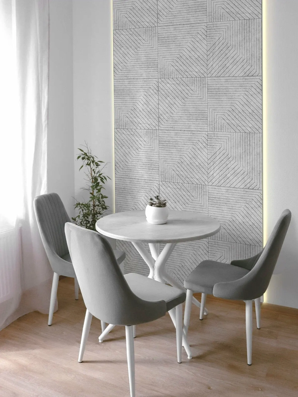 Декоративная стеновая панель ПВХ Гранж 482х482 мм