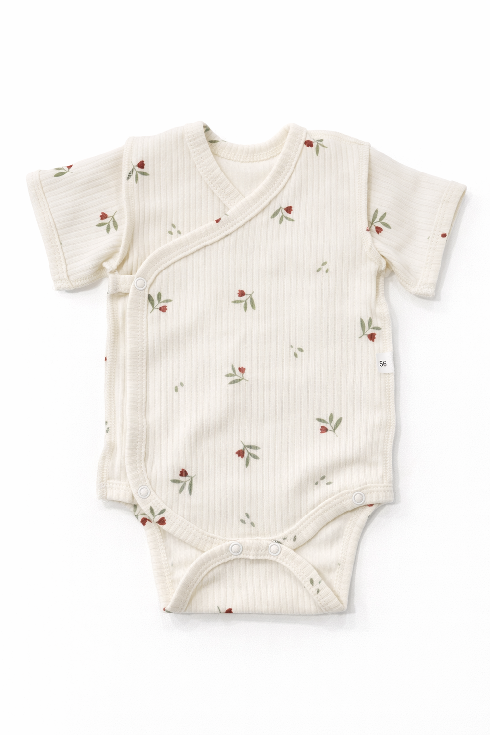 Боди кр.рукав и штанишки в рубчик, Цветы