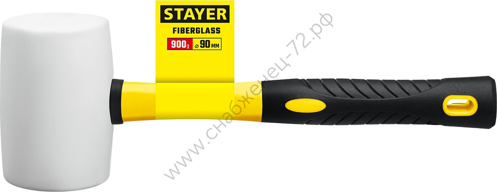 STAYER PROFI 900 г, Белая резиновая киянка (20533-900)