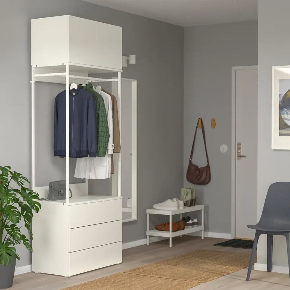 Комбинация для хранения - PLATSA  IKEA/ ПЛАТСА  ИКЕА, 221х80 см, белый