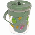 Кувшин пластиковый 850мл «Летний зной» в наборе с 2-мя кружками 300мл