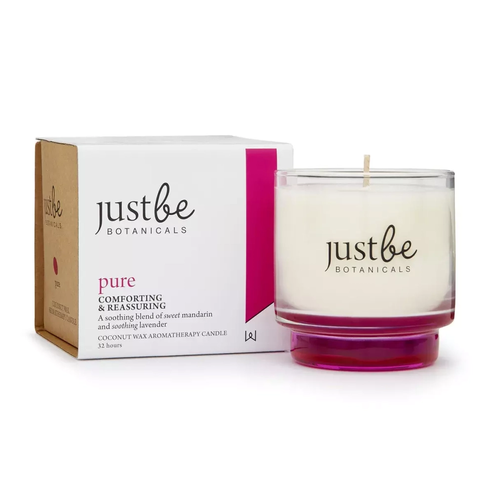 Wax Lyrical - Свеча Just Be Botanicals 10x9,5см 32ч Pure / артикул   JB0103  / GTIN 749151770218