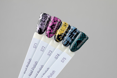 Swanky Stamping Лак для стемпинга S74 голубой, 6мл