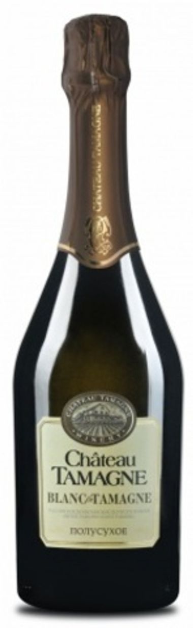 Российское шампанское «Шато Тамань» полусухое белое