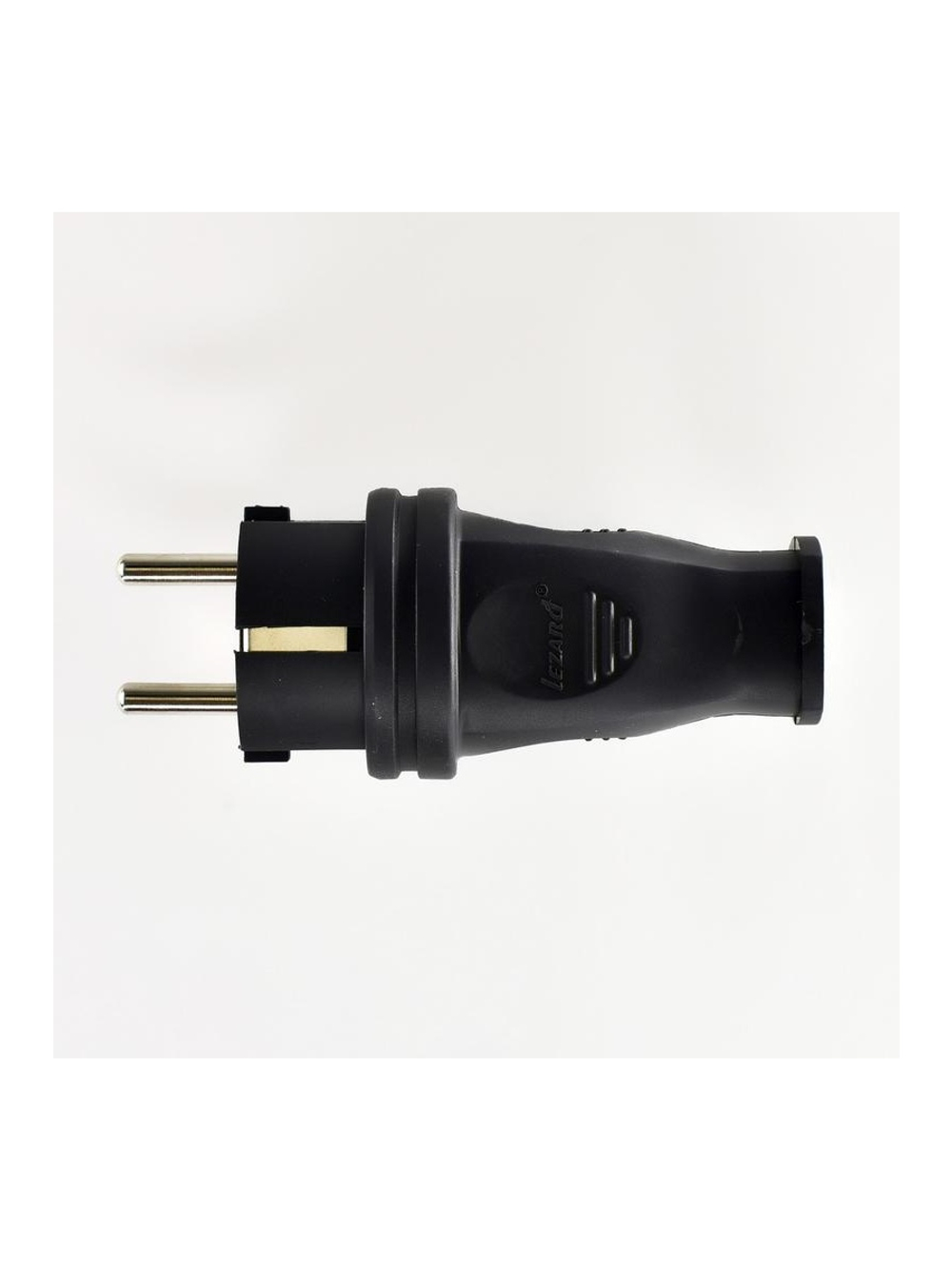 Вилка кабельная 1ф 1х16А 2P+E 220-240В IP44 каучук LEZARD 106-0400-0105/105