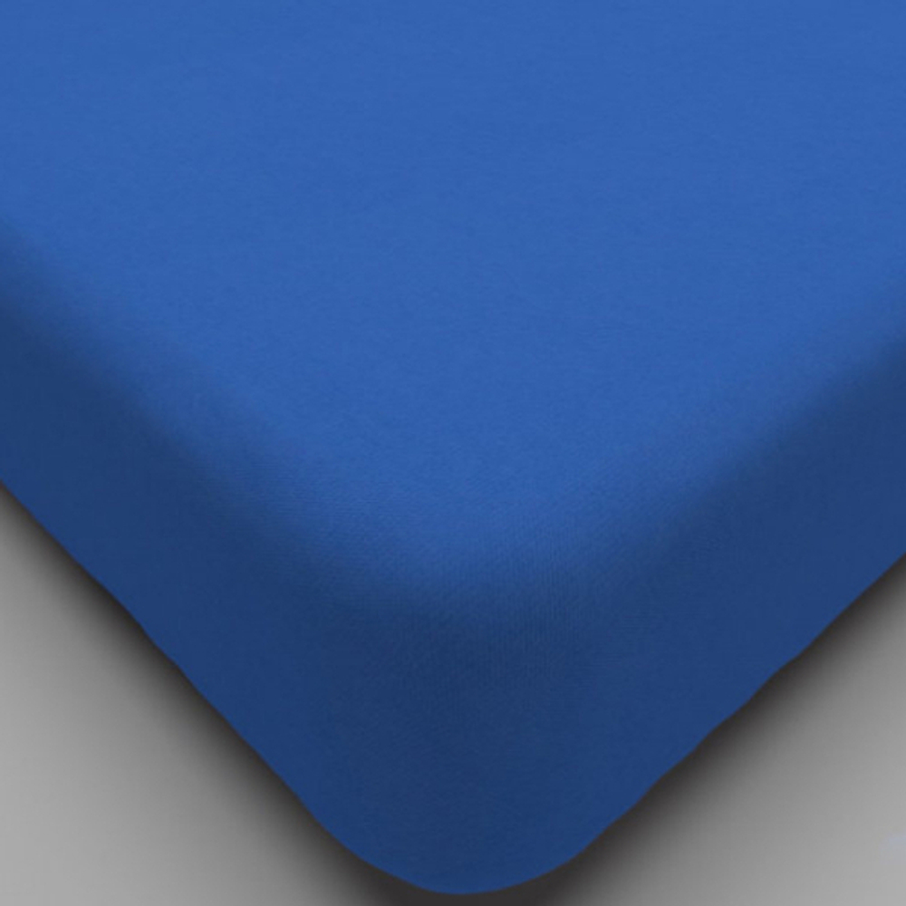 Простыня трик. на резинке 140*200*20 Синий ТГ