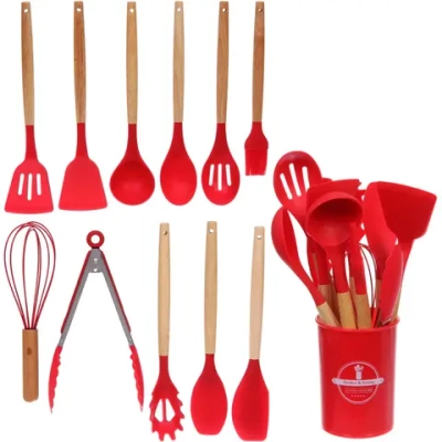 Набор кухонных принадлежностей 12шт «Felicità» красный