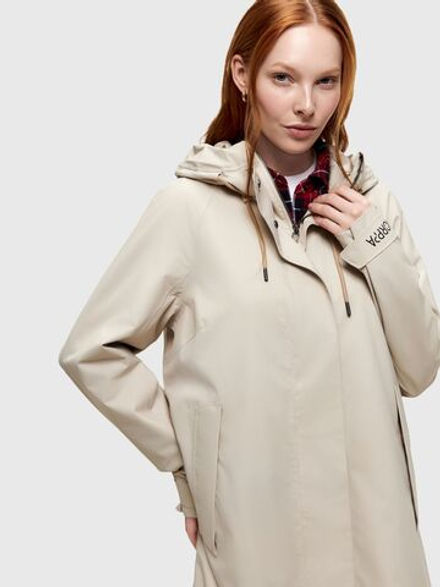Женский плащ КАМА (KAMA) NORPPA слоновая кость