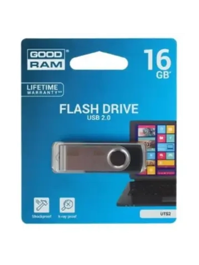 Память USB Flash 16 ГБ UTS2 UTS2-0160K0R11 BLACK