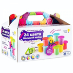 Набор для лепки "Тесто-пластилин 24 баночки" (Genio Kids-art)