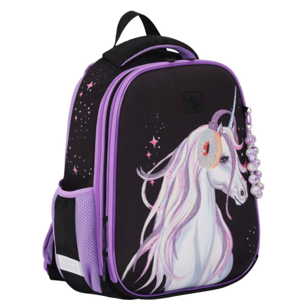 Ранец, спинка эргономичная, 2 отделения, 39*29*16 см, First, Единорог, КОКОС, 240461