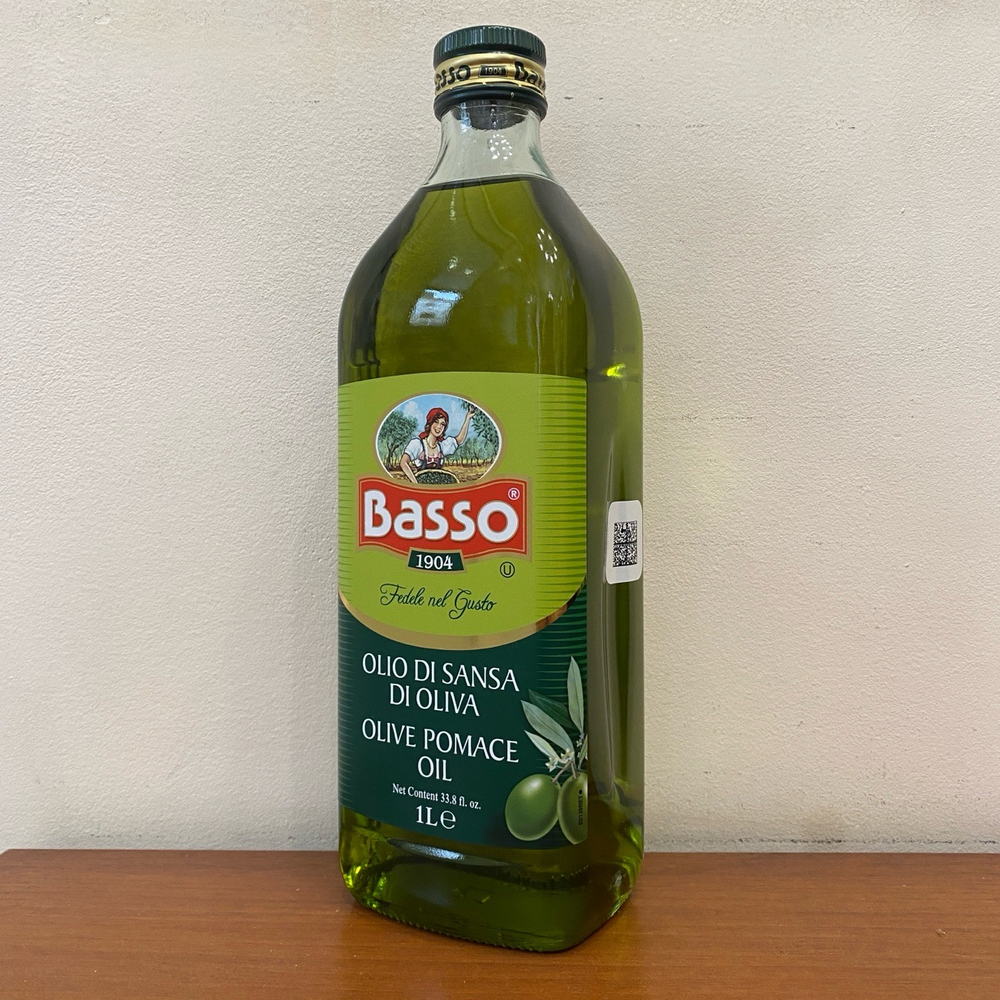 Оливковое масло BASSO Для жарки (Pomace) 1 л, Италия