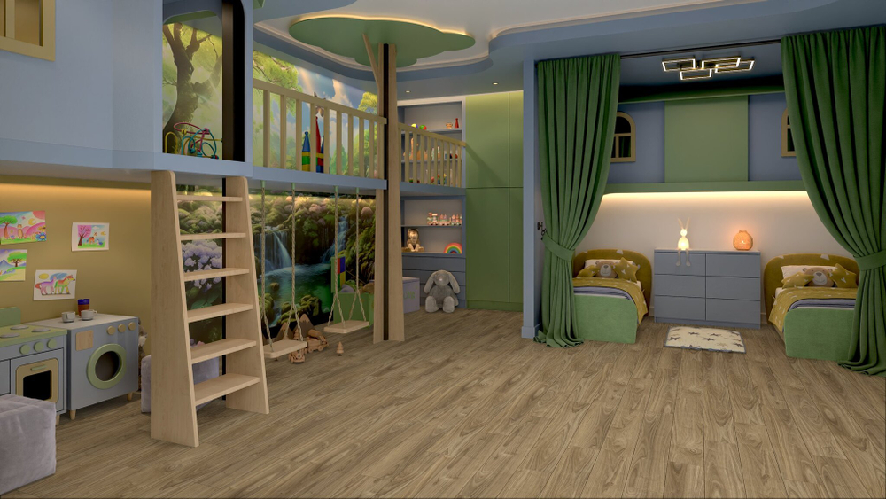 LVT-плитка Damy Floor 0036-2 — LVT Орех Европейский/European Walnut