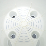 Горшок цветочный Sand 15,8л d320мм c дренажной вставкой, на колесиках, утренний туман