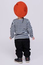 Тельняшка сувенирная детская МЧС (вышивка, темно-синие полосы)