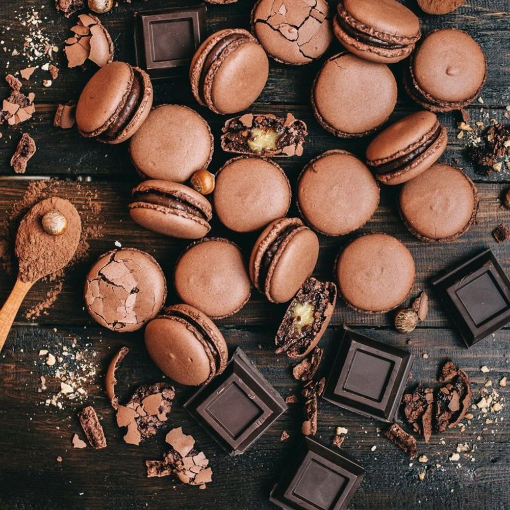 Пряный шоколадный макаронс (Spiced Chocolate Macaroons)