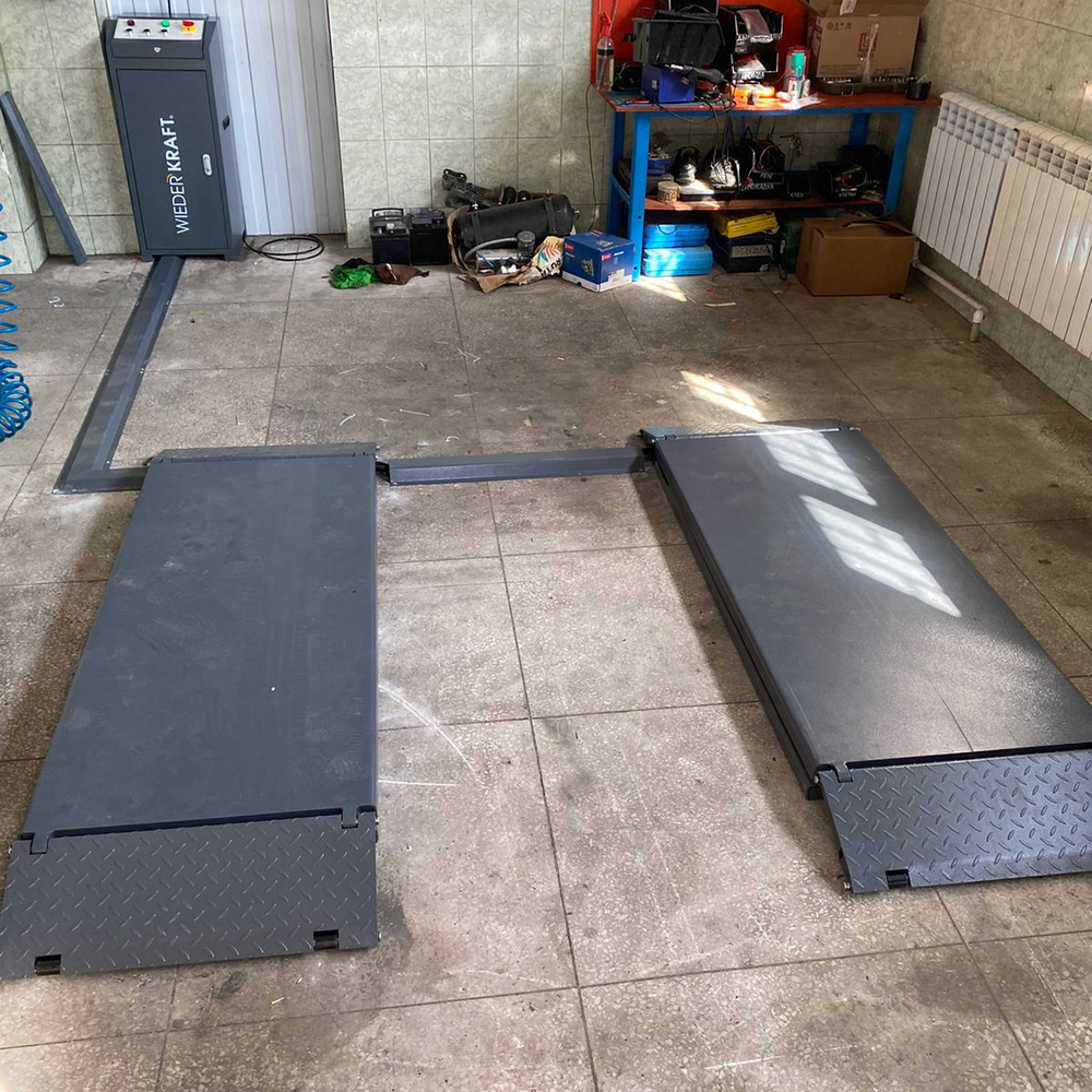 WDK-505X Подъемник ножничный слесарный 3,5 тонны, 380В