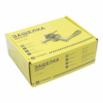 Защелка врезная, Стандарт, 8510 BK BL, 13394, с фиксатором, чер