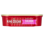 King Oscar, лосось без кожи и костей, в нерафинированном оливковом масле высшего качества, средиземноморский, 115 г (4,05 унции)