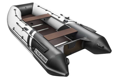 YACHTMAN-340 СК (Яхтман) белый-черный (лодка ПВХ под мотор с усилением)