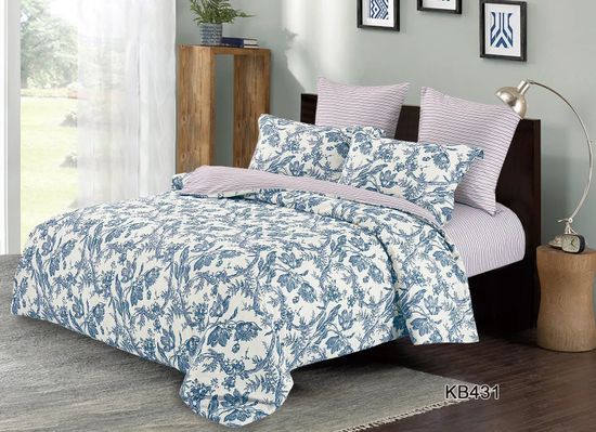 Полуторный комплект постельного белья Diva Afrodita, Арт.KB431, Сатин люкс, 70*70 см-2 шт.