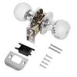 Ручка защелка DK672/BL CP-BK (фик.) хром